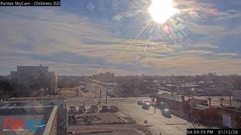 Weather camera view of Childress ISD.