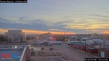 Weather camera view of Childress ISD.