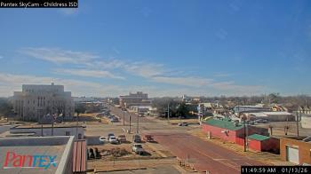Weather camera view of Childress ISD.