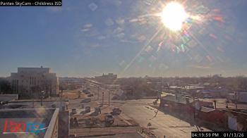 Weather camera view of Childress ISD.