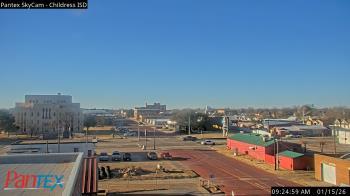 Weather camera view of Childress ISD.