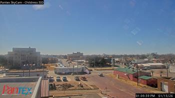 Weather camera view of Childress ISD.