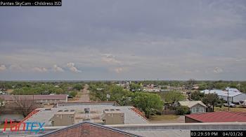 Weather camera view of Childress ISD.
