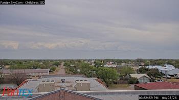 Weather camera view of Childress ISD.