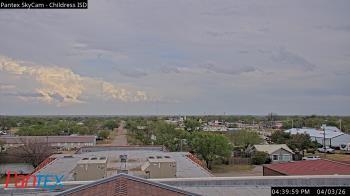Weather camera view of Childress ISD.
