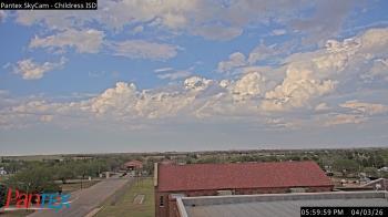 Weather camera view of Childress ISD.