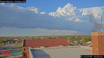 Weather camera view of Childress ISD.