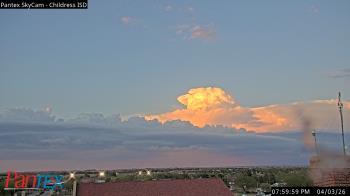 Weather camera view of Childress ISD.