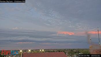 Weather camera view of Childress ISD.