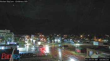 Weather camera view of Childress ISD.