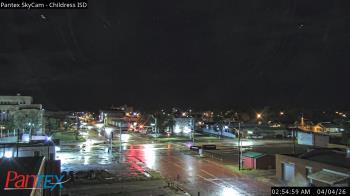 Weather camera view of Childress ISD.