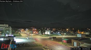 Weather camera view of Childress ISD.