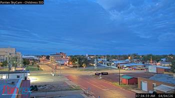Weather camera view of Childress ISD.
