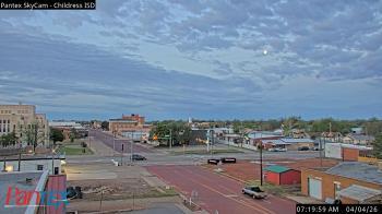 Weather camera view of Childress ISD.