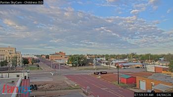 Weather camera view of Childress ISD.