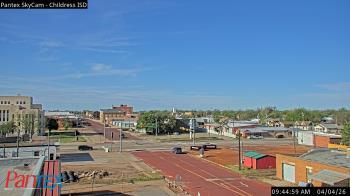 Weather camera view of Childress ISD.