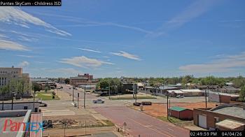 Weather camera view of Childress ISD.