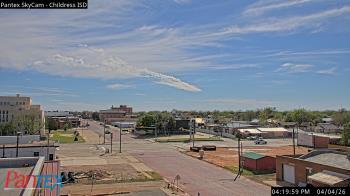 Weather camera view of Childress ISD.