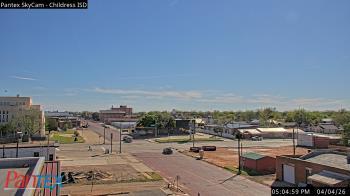 Weather camera view of Childress ISD.