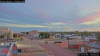 Weather camera view of Childress ISD.