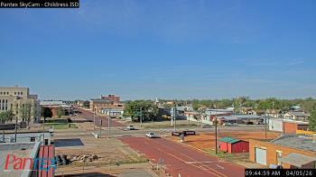 Weather camera view of Childress ISD.