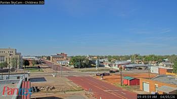 Weather camera view of Childress ISD.