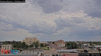 Weather camera view of Childress ISD.