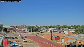 Weather camera view of Childress ISD.