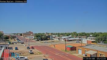 Weather camera view of Childress ISD.