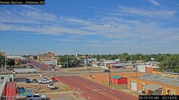 Weather camera view of Childress ISD.