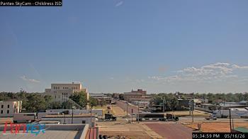 Weather camera view of Childress ISD.