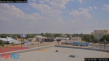 Weather camera view of Childress ISD.