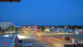 Weather camera view of Childress ISD.