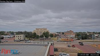 Weather camera view of Childress ISD.