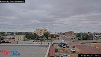 Weather camera view of Childress ISD.