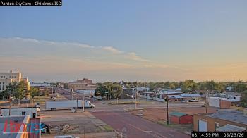 Weather camera view of Childress ISD.