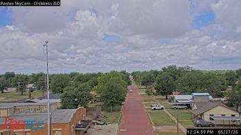 Weather camera view of Childress ISD.