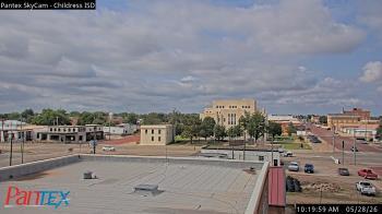 Weather camera view of Childress ISD.