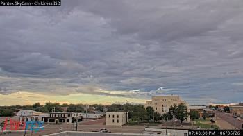 Weather camera view of Childress ISD.