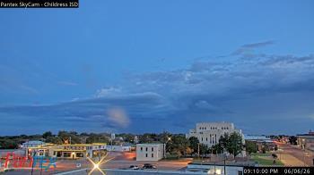 Weather camera view of Childress ISD.