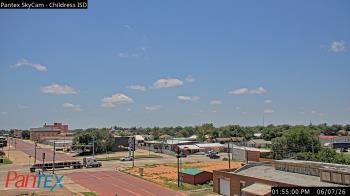 Weather camera view of Childress ISD.