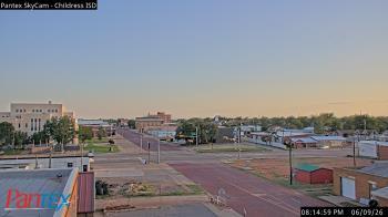 Weather camera view of Childress ISD.