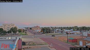 Weather camera view of Childress ISD.