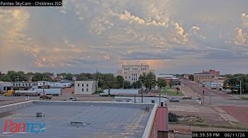 Weather camera view of Childress ISD.