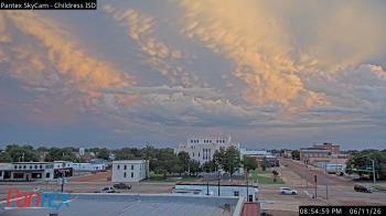 Weather camera view of Childress ISD.