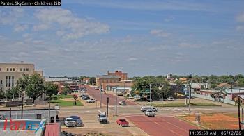 Weather camera view of Childress ISD.
