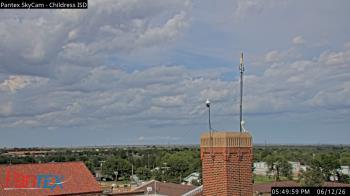 Weather camera view of Childress ISD.