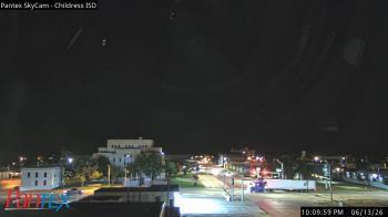 Weather camera view of Childress ISD.