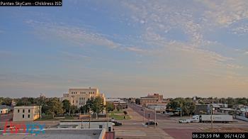 Weather camera view of Childress ISD.