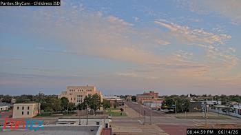 Weather camera view of Childress ISD.